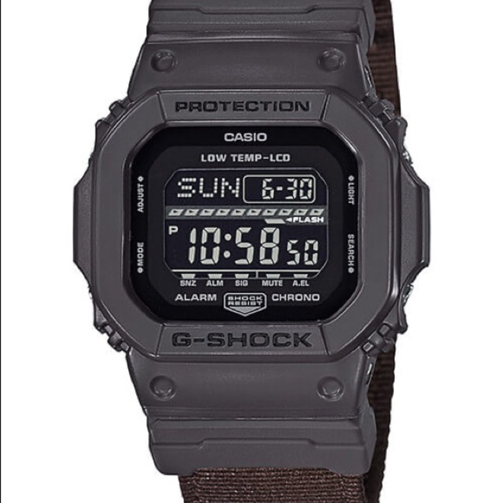 G-Shock G-Lide Earth Brown Cloth Band NWT